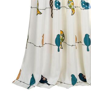 Rideau de fenêtre en tulle à œillets, motif plume, service de personnalisation OEM, ignifuge, occultant à 100%, pour puits de lumière - Product Image 6