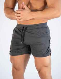 Wholesale Custom New Large Size Gym Shorts Quick Dry Solid Color Running Fitness Beach <b>Mesh</b> Shorts <b>Pants</b> Custom Logo - Product Image 3