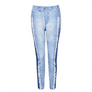 <b>Women's</b> Slim Fit High Waist Denim <b>Jeans</b> Pants Multi Zipper Pockets Cargo Custom Flat Front Design Customized Color Streetwear - Product Image 1
