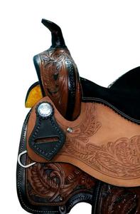 Selle de course Western en cuir véritable de qualité supérieure pour l'équitation - Product Image 3