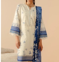 Abito Shalwar Kameez da Donna all'Ingrosso, Ricamato in Lino, per Tutte le Stagioni, Matrimoni, Feste, Abbigliamento Casual, Personalizzabile OEM di Alta Qualità