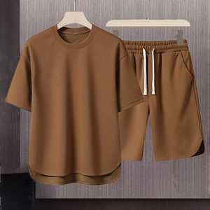 Elegante sudadera de gran tamaño para hombre, Otoño, Polar, ropa de calle para hombre, logotipo personalizado y sudadera de diseño con pantalones cortos con cordón - Product Image 5