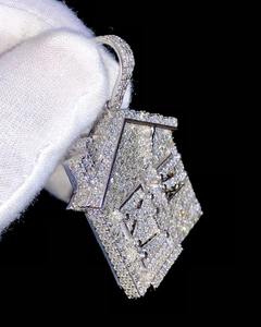 Fully Iced Out Moissanite Diamond <b>Pendant</b> Hip Hop Jewelry Customized Jewelry Beautiful Home <b>Pendant</b> Gift for <b>Men</b> & Women - Product Image 6