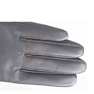 Waterproof Unisex Winter Outdoor Casual Leather Fashion <b>Gloves</b> with Touchscreen & <b>Wool</b> Lining-Customizable Design - Product Image 3