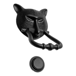 Heurtoir de porte en métal en forme d'ours noir moderne laiton de qualité pour la maison hôtel villa installation de vis la plus vendue pour les chambres à coucher - Product Image 1