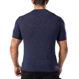 Camiseta Deportiva de Verano, Corte Regular, 100% Algodón, Transpirable, Ecológica, Elástica, Compresible, con Logotipo Sencillo - Product Image 2