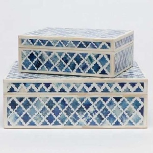 ตกแต่งกระดูกฝังเครื่องประดับกรณีเครื่องประดับการออกแบบศิลปะดอกไม้หรูหรากระดูกฝังกล่องเครื่องประดับสำหรับเป็นของขวัญแต่งงานจากโซนหัตถกรรมส่งออก - Product Image 1