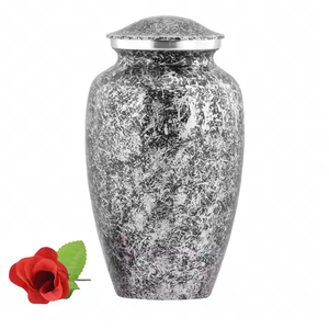 Top vente urnes de crémation Floral vert clair autocollant imprimé fini adulte cendres humaines urnes de stockage dans le budget amical prix - Product Image 2