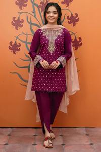 Lehenga Choli formel brodé en acrylique pour filles pakistanaises, pour les occasions de mariage, d'anniversaire et d'Eid - Product Image 6