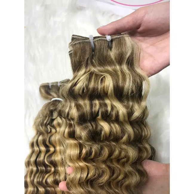 Vietnam esisch DEEP WAVE menschliches Haar Großhandel Volles langes Haar