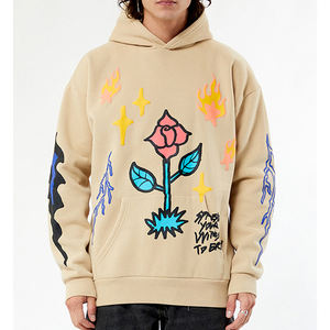 Sudadera con Capucha Informal de Invierno para Hombre, Diseño Personalizado con Logotipo Bordado para Ropa Urbana, Sudadera con Capucha de Algodón/Felpa - Product Image 1