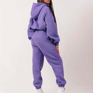 Nouveauté pour femmes survêtements de conception personnalisée OEM de meilleure qualité 100% coton à capuche et survêtement pantalons de survêtement survêtements - Product Image 3