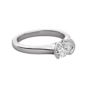 Anillo de Oro de 10K con Diamante Ovalado Cultivado en Laboratorio, Joyería Fina con Incrustaciones de Piedras Preciosas para Compromiso - Product Image 5