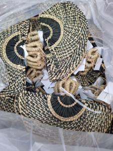 Durable Natural Seagrass Hand <b>Fan</b> Handmade Woven <b>Fan</b> for Daily Use and <b>Travel</b> - Product Image 3