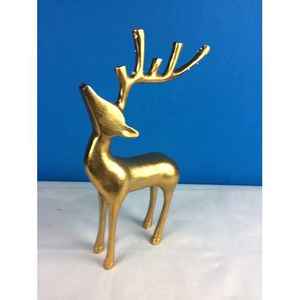 กวางเรนเดียร์ทองเหลืองตกแต่งด้วยมือออกแบบตามสั่งสำหรับการตกแต่งทางเข้า - Product Image 5