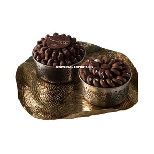 Tazón de chocolate de diseñador martillado de metal Venta caliente Cuenco dulce decorativo Tamaño personalizado Nuevo tazón de chocolate - Product Image 4