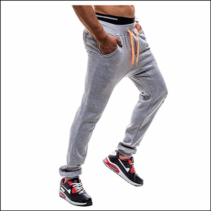 Pantalones deportivos de lana para hombre con logotipo personalizado al por mayor, pantalones casuales tipo jogger para hombre - Product Image 1