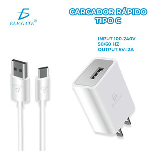 Cargador Rápido Tipo-C con Adaptador Delgado para Samsung y Xiaomi, Salida 5V3A, Corriente de Entrada 0.5A, Voltaje de Salida 20V, Compatible - Product Image 2