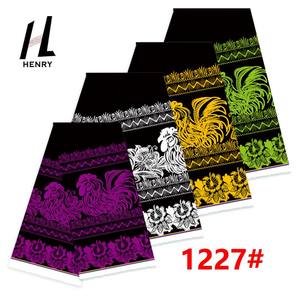 ヘンリーアイランダースタイルの新しいデザインのパシフィックスカート用の伝統的なチキン & バタフライプリント生地 - Product Image 5