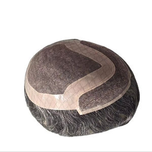 Peluca de Cabello Humano Taz Hair BD, Ondulado, Prótesis Capilar, 100% Cabello Remy Chino, con Frente de Encaje y Base Mono - Product Image 4