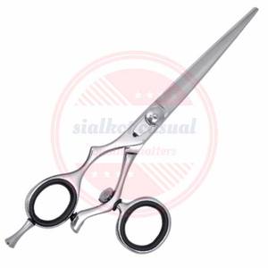 Mango giratorio Tornillo ajustable Borde de afeitar Tijeras de peluquero de corte de pelo de acero inoxidable - Product Image 5