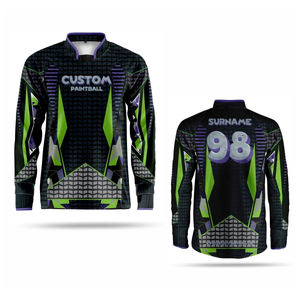 Hombres Paintball Jersey Grado Superior Personalizado Totalmente Sublimación Paintball Jersey Acolchado Paintball Jarsey - Product Image 4