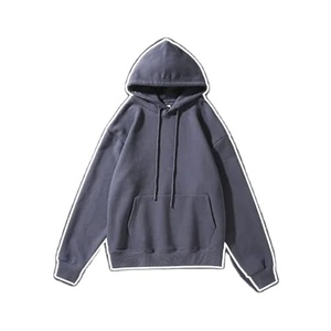 เสื้อสเวตเตอร์ขนแกะมีฮู้ดผู้ชาย, เสื้อกันหนาวมีฮู้ดคอตตอนโอเวอร์ไซส์ - Product Image 6