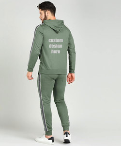 Nouveau Design Slimfit Hommes Femmes Jogging Ensembles Épais Coton Polaire À Capuche Survêtements Rayures Style Pantalon Taille XL Gym - Product Image 2