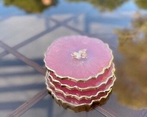 Sous-verres à thé en résine fabriqués à la main pour décor de table basse sous-verres élégants pour la maison cuisine salle à manger bar et bureau - Product Image 3