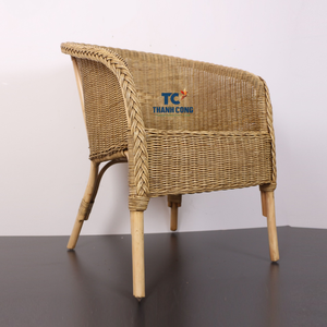 Chaises de salle à manger en rotin durable au design simple Chaise en rotin pour salon Fabricant de meubles de salle à manger au Vietnam - Product Image 2