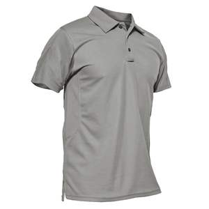 Polo évacuation de l'humidité chemises de travail en polyester vêtements chemises pour hommes polo polo pour hommes logo personnalisé t-shirts classiques en coton à la mode - Product Image 1