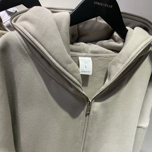 Custom Puff Printing <b>Black</b> Full Face Zipper <b>Hoodies</b> For Men Full <b>Zip</b> <b>Up</b> Men's <b>hoodies</b> - Product Image 5