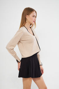 คาร์ดิแกนถักแบบลำลองของผู้หญิงที่ทันสมัยและสะดวกสบายสำหรับฤดูใบไม้ร่วง - Product Image 4