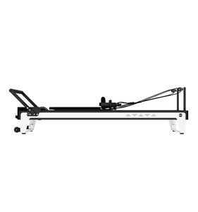 Pilates Reformer en acier laminé à froid <span class=keywords><strong>INIKO</strong></span> R001A Blanc Noir Équipement de studio de yoga Logo personnalisé OEM Boîtier en contreplaqué pour musculation - Product Image 1