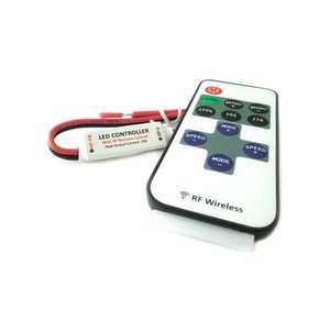 <span class=keywords><strong>Mini</strong></span> điều khiển cuộn dây <span class=keywords><strong>LED</strong></span> <span class=keywords><strong>Mono</strong></span> màu Dimmer với không dây điều khiển từ xa 12V 24V 72 Wát rf101-chiếu sáng/Đơn vị điều khiển và - Product Image 1