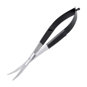 Mùa Xuân Hành Động Cong Lưỡi 4.5 Inch Bóp Kéo Màu Đen Tráng Xử Lý Đức Thép Mùa Xuân Hành Động Micro Cắt Kéo - Product Image 4