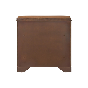 Mesita de Noche Moderna de Madera Maciza con Cajón, Panel Acanalado, para Hotel, Apartamento, Dormitorio - Product Image 4