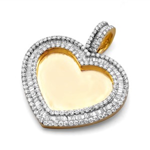 D'VINS JEWELS - Colgante de Corazón con Diamante Cultivado en Laboratorio de 14K, Estilo Hip Hop, Joyería Unisex, Regalo - Product Image 4