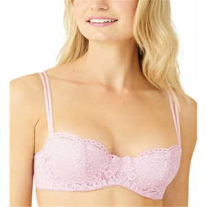 บรา Wacoal Ciao Bella 1/2 คัพ แบบมีโครง ทรง Balconette สีม่วง ไซส์ 34DD ระบายอากาศได้ดี บุฟองน้ำ ไร้ตะเข็บ พร้อมโลโก้ปัก - Product Image 1