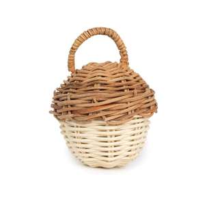 Sonajero de Bellota Hecho a Mano, de Ratán, Natural y Sostenible, para el Desarrollo Sensorial, Cesta de Almacenamiento - Product Image 2