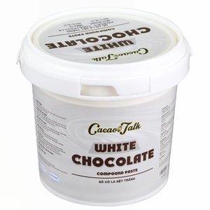 Chocolate Blanco Compuesto Líquido en Pasta de Cacao de Excelente Calidad, Marca Blanca Personalizada Cacao Talk FF22, HALAL, para Panadería, 1KG, OEM/ODM - Product Image 1