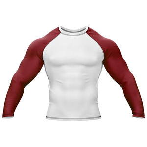 Combinaisons de surf personnalisées pour hommes à manches longues, couleur unie noir, blanc, gris, rashguards 2025 à 2026 - Product Image 1