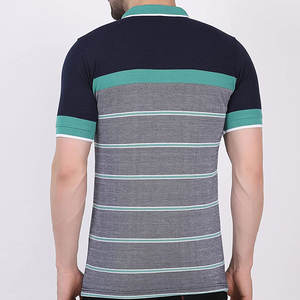 Polo en coton pour hommes, style streetwear, tissu doux et respirant, logo personnalisé, approvisionnement d'usine OEM - Product Image 2