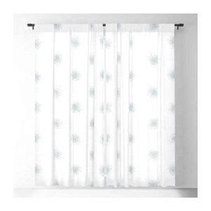 2026 Cute White Butta Semi-blackout Living Room Drapes 63 Inch Length Bohemian Tassel <b>Window</b> Curtain Rod Pocket Bedroom Drapes - Product Image 3