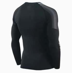 Chemise de gymnastique pour hommes imprimée sur mesure chemise de compression vierge de sport à séchage rapide chemise de compression de musculation musculaire - Product Image 3