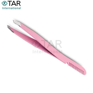 Pince à épiler rose de qualité supérieure pour femmes, qualité fine, acier inoxydable durable, épilation quotidienne, maquillage, soin des sourcils - Product Image 3