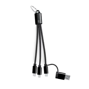 Câble de chargeur recyclé promotionnel durable pour cadeaux de gadgets - Product Image 4