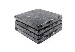 Set Of 4 Marble <b>Coasters</b> Absorbent <b>Cork</b> Backing Natural Stone Home Decor Gift - Product Image 2