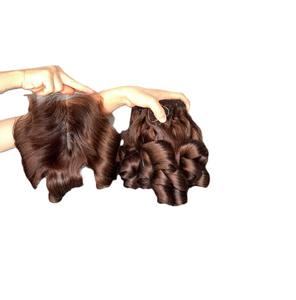 Extensions de cheveux humains vietnamiens de couleur personnalisée rebondissant pour bébé Mèches de cheveux bruts - Product Image 1