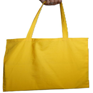Sac fourre-tout d'épicerie en coton écologique pour femmes nouveau style sac fourre-tout à provisions de poche durable avec logo imprimé personnalisé à la mode - Product Image 1